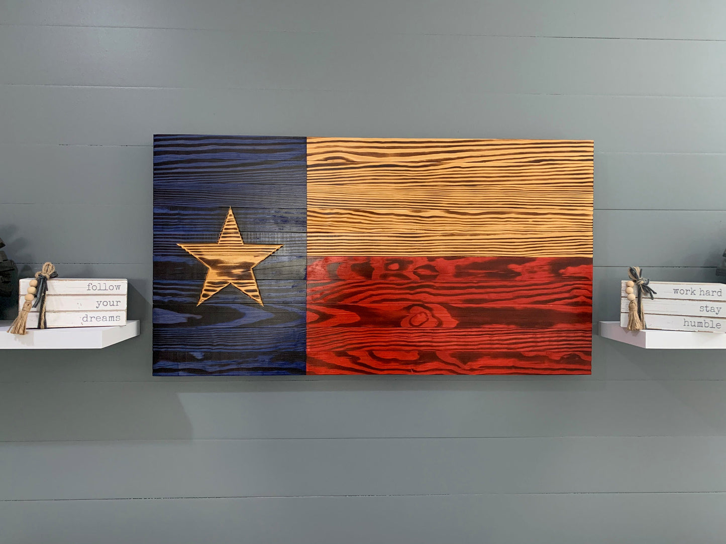 Rustic State Flag of Texas Wall Art