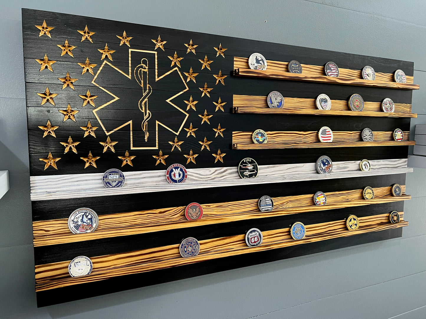 Green Beret Foundation Challenge Coin Display Rack Holder